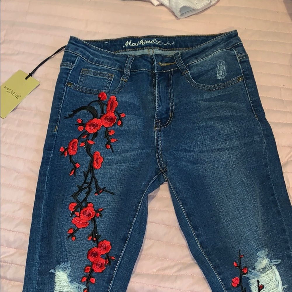 high waisted skinny jeans